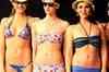 Models showcase lingerie collection