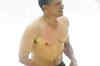 Obama goes shirtless