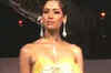 Models display exquisite jewellery at a fashion show