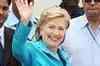 Hillary arrives in Delhi amid tight security