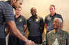 Manchester City stars meet Nelson Mandela