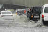 Heavy rain cripples Delhi as roads go underwater