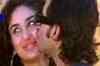 Saif Ali Khan kisses Kareena Kapoor on camera