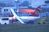 Plane ignores warning, skids off runway