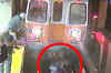 CCTV: Woman's brush with death