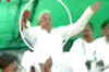 Lalu Prasad's podium caves in due to overcrowding