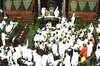 Unhappy over only 3-fold hike in salary, MPs stall Lok Sabha