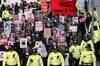 London: Students protest against fee hike