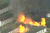 Rioting prisoners set fire to British jail