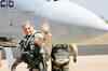 Ratan Tata co-pilots Boeing fighter at air show
