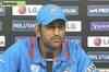 Dhoni addresses media before leaving for Dhaka