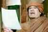 Gaddafi addresses supporters in Green Square