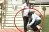 Cop forced to pick Narayan Rane's shoes