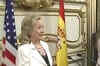 Hillary urges Gaddafi to deliver democracy not threats