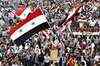 Syrians protest on the streets of Hama