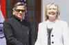 Hillary Clinton meets Menon, Krishna