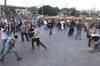Clash erupts during Egyptian protest march